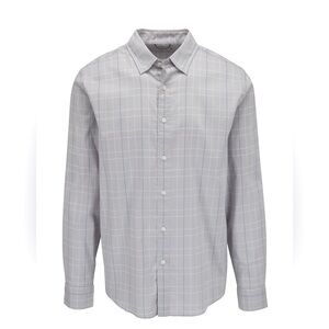 Faherty grey button down shirt